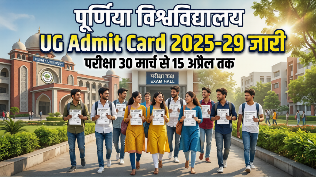 Purnea University UG Admit Card 2025-29